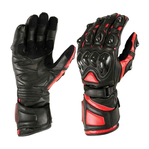 Guantes de moto de carreras para adultos personalizados OEM Material de cuero a prueba de viento para ciclismo al aire libre y montar en motocicleta - Product Image 5