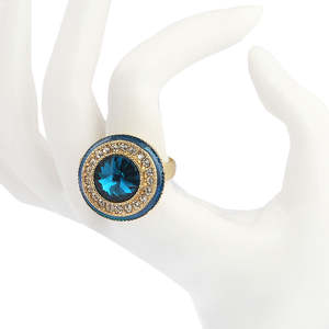 Anillo de dedo para mujer - Verde marino - Product Image 2