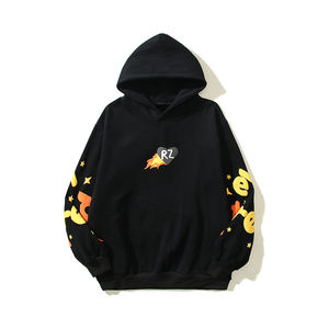 เสื้อฮู้ดพิมพ์ลายพัฟสำหรับผู้ชายผ้าฝ้ายโพลีเอสเตอร์เสื้อฮู้ดแบบสวมหัวมีฮู้ดสำหรับฤดูหนาว3D ออกแบบได้ตามต้องการโลโก้แบบกำหนดเอง - Product Image 3