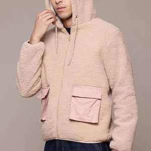 Hot Sale Branded Men's <b>Hoodies</b> Sweatshirts Custom Design Style Fashion Casual Street Wear Zipper <b>Sherpa</b> Fur 100% Cotton - Product Image 2