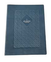 Porte-menu en cuir PU italien de luxe, design gaufré durable, certifié ISO, logo plaqué nickel, restaurants, hôtels