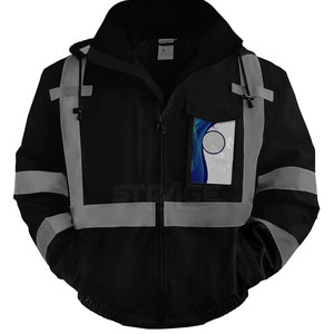 Chaqueta de Trabajo de Poliéster de Alta Visibilidad, Diseño Flexible, Duradera, Transpirable y Reflectante, Tejido Resistente, Rendimiento Confiable - Product Image 1
