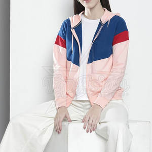 Sweat à capuche mode femme avec fermeture à glissière avant complète 100% coton respirant et doux pour des vêtements d'hiver décontractés - Product Image 4