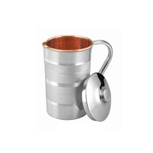 Best Selling High Quality Eco-Friendly Modern Pure Copper <b>Jug</b> with Lid and Handle for <b>Drinking</b> Water and Juice Serving - Product Image 6