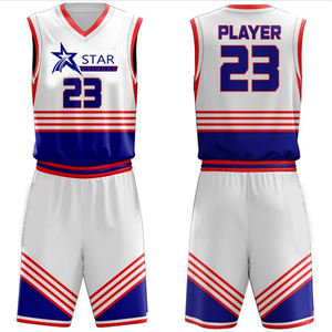 Ropa deportiva Uniformes de baloncesto de alta calidad Color personalizado Hombres Uniforme de baloncesto deportivo de alta calidad - Product Image 5