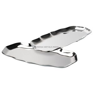 Bandeja de servicio ovalada de oro rosa de primera calidad con acabado liso y diseño elegante, ideal para una decoración y entretenimiento elegantes para el hogar - Product Image 6