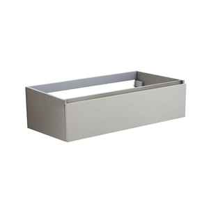 Conjunto de Muebles de Baño Vieste con Lavabo de 90 cm y Base de un Solo Cajón en Gris Perla - Product Image 1