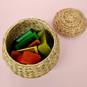 Panier de rangement pour bébé en jacinthe d'eau, fabriqué au Vietnam, paniers en fibre tissée de bonne qualité - Product Image 5