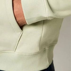 Pull à capuche solide athlétique pour hommes avec poche kangourou tenue d'entraînement à coupe ample vêtements de sport d'hiver décontractés en tissu coupe décontractée - Product Image 3