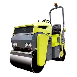 Compacteur d'Asphalte Tandem Vibrant Hydraulique à Essence Diesel 1 5 Tonnes Pompe à Rouleaux Machine Environnementale Municipale - Product Image 1