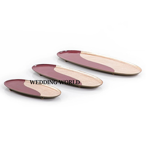 Ensemble de trois plateaux à chocolat Plateau à chocolat fait main plaqué argent Forme personnalisée Nouveau plateau à chocolat - Product Image 5