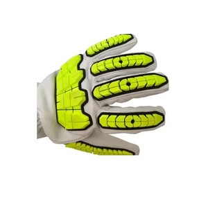 Gants de travail anti-vibration, anti-coupure, en cuir de qualité supérieure, robustes, pour mécaniciens, anti-impact, résistants aux chocs - Product Image 4