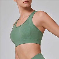 Nuevo Sujetador Deportivo de Alta Calidad para Mujer, Talla Grande, Sin Costuras, Transpirable, Ecológico, para Yoga y Fitness, Spandex/Poliéster