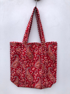 Sac fourre-tout matelassé à la main le plus vendu sac à provisions pour femmes beau sac de plage en coton fait main - Product Image 5