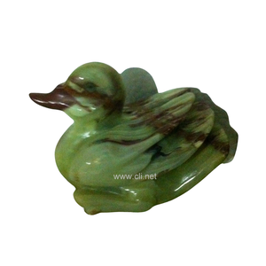 Statue de Canard en Onyx Personnalisable Figurine Sculpture en Marbre Détaillée pour les Amateurs de Décoration Marine Cadeaux Animaux Sculptés en Pierre Basse quantité minimale de commande - Product Image 1