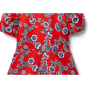 Vestito a Maniche Corte per Bambine Janie and Jack in Rosso, Età 3-14 Anni, 12 Mesi, Tessuto in Cotone, Taglia 8 - Product Image 3