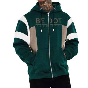 Nueva Sudadera con Capucha de Invierno para Hombre, Talla Grande, 100% Algodón, con Cierre de Bloqueo, Forro Polar Grueso, Diseño de Logotipo Bordado con Pedrería - Product Image 1