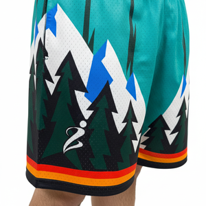 Pantalones Cortos de Baloncesto de Malla Bordados Personalizados para Hombre, de Secado Rápido, Diseño Personalizado Sublimado - Product Image 3