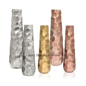 Hot Selling Set of 3 Gold Color <b>Flower</b> <b>Display</b> Vase <b>Flower</b> Storage Organizer Amazing Design Tabletop Wedding Supply in Low Price - Product Image 2