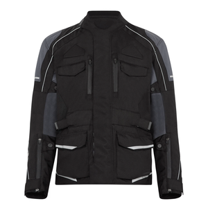 Men's Black <b>Grey</b> <b>Waterproof</b> Motorcycle Textile <b>Jacket</b> CE Armoured Protections Windproof Touring Biker Motorbike Textile <b>Jacket</b> - Product Image 2
