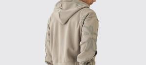 500 GSM haute qualité bouffée impression coton épais poids lourd surdimensionné sweats à capuche unisexe Logo personnalisé à capuche bas prix - Product Image 4