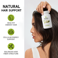 Comprimés de croissance capillaire à base de plantes pour cheveux clairsemés et perte de cheveux – Complément alimentaire à base de plantes pour soutenir la repousse des cheveux clairsemés