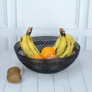 High Quality Home Kitchen Storage & Organization Metal Fruit Storage Basket Wire Fruit Basket - Product Image 1