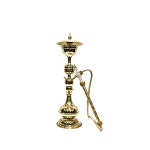 Chicha de luxe égyptienne artisanale à LED en laiton laqué, type courbé, qualité supérieure, ensemble géant de designer pour café, vente chaude - Product Image 4