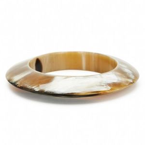 Brazaletes hechos con cuerno de búfalo de agua de tendencia 2024, brazaletes hechos con cuerno de buey de Color Natural para niñas y mujeres, brazaletes únicos con cuerno de búfalo - Product Image 1