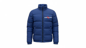 Men's Winter Breathable <b>Waterproof</b> Puffer <b>Jacket</b> with Zipper Windproof and Front Logo Casual Style Outdoor ODM Supply - Product Image 2