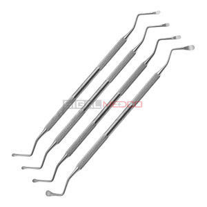 Juego de 4 Curetas de Acero SIGAL MEDCO # 85 # 86 # 87 # 88 Curetas Dentales de Doble Extremo con Mango en Forma de Cuchara Pequeña - Product Image 2