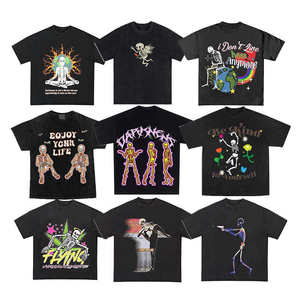 Camiseta de Hombre de Alta Calidad, Lavada al Ácido, Hecha a Medida, de Poliéster/Algodón, Corte Regular, Secado Rápido, Diseño Ecológico - Product Image 2