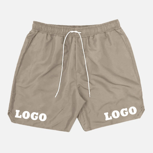 Venta al por mayor de pantalones cortos de playa con cintura elástica logotipo personalizado impresión por sublimación 100% poliéster gimnasio entrenamiento correr pantalones cortos de los hombres - Product Image 4