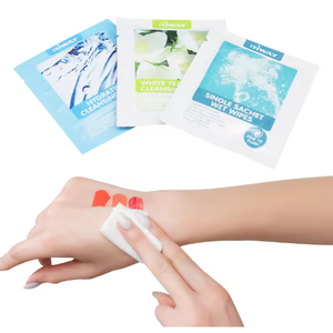 Lingettes humides individuelles biodégradables et jetables pour l'hygiène féminine, sans parfum, à l'eau pure - Product Image 6