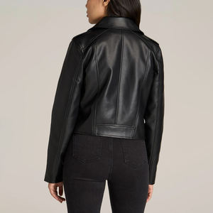 Nouvelle arrivée Veste en cuir personnalisée Vestes pour femmes dames en peau de mouton personnalisé teint à l'extérieur-Quantité en vrac à bas prix - Product Image 2