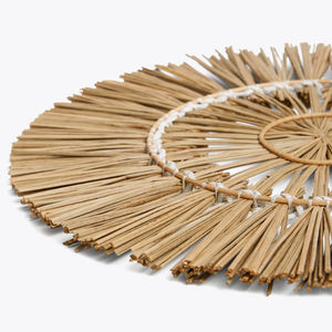 Décoration murale en herbe de mer la plus vendue, suspensions murales/sous-plats pour table à manger, accessoires de décoration, vente en gros au Vietnam - Product Image 2