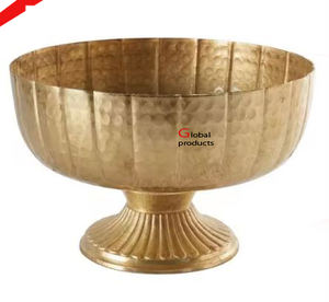 El cuenco para servir con estampado de hojas de acero inoxidable de metal más exigente con asa para restaurante y bar de hotel - Product Image 3