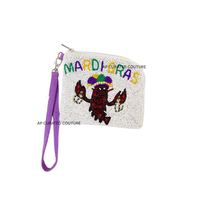 Nouvelles pochettes brodées de perles, forme originale, sacs à monnaie d'été, fermeture éclair, femmes, filles, qualité d'exportation, sac à main, design artisanal - Product Image 4