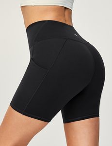 Cintura alta Acabado de secado rápido Adecuado para entrenamientos ligeros Mujeres Salón para entrenar Pantalones cortos de fitness Tela de punto suave - Product Image 2