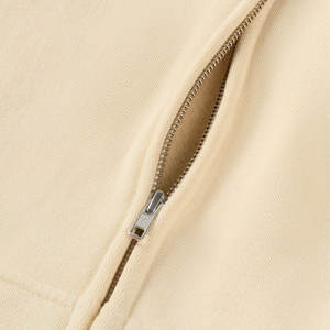 Sudadera con Capucha Personalizada 100% Algodón, Estilo Vintage, Lavado Ácido |   Ropa de Invierno Oversize con Cierre de Cremallera Estilo Urbano |   Aplicación de letras con efecto lavado a la piedra unisex - Product Image 4