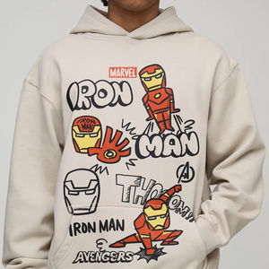 Sérigraphie Impression Coton Lourd Hommes Sweat À Capuche Surdimensionné Impression Personnalisée Pull Personnalisé Hoodies En Gros 500Gsm - Product Image 1