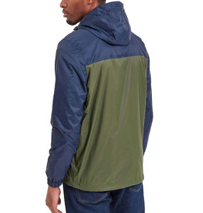 Veste coupe-vent vintage en toile respirante décontractée pour l'extérieur, à capuche, doublure en lin, taille plus, pour homme - Product Image 2