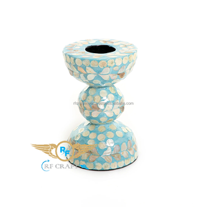 Quemador de Incienso Árabe Hecho a Mano con Incrustaciones de Perlas, Portavelas de Madera Bakhoor, Olor a Té, Mubkhara Madkhan Al Bakhoor, Novedad - Product Image 1