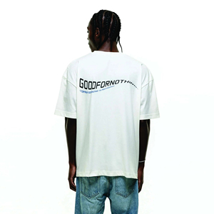 Camisetas de peso pesado con hombros caídos GSM 220 240 de alta calidad, camisetas de algodón de peso pesado personalizadas, camisetas de gran tamaño con cuello simulado para hombres - Product Image 4