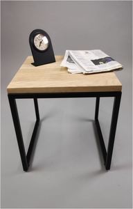 <b>Modern</b> Classy <b>Black</b> Steel Iron Wood <b>Coffee</b> <b>Table</b> for Kitchen Office Home Restaurant Living Room Garden Decoration Made in India - Product Image 3