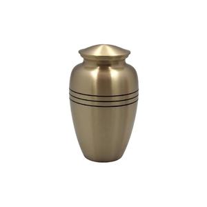 Urne de crémation noire au design antique, magasin de cendres en métal fait à la main, pièce latérale d'urne de crémation en métal noir de concepteur personnalisé - Product Image 3