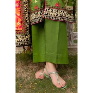 Conjunto de traje Khaddar estampado sin coser de 3 piezas para mujer K-52027 - Product Image 1