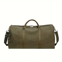 Sac de sport de luxe en toile de coton fait à la main Bagages de voyage de grande capacité pour hommes femmes Fermeture éclair légère pour les voyages en plein air