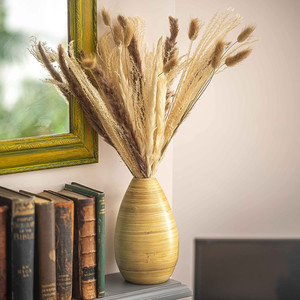 Floreros de bambú natural para decoración de mesa, jarrón hecho a mano para flores secas y artificiales decorativas - Product Image 4