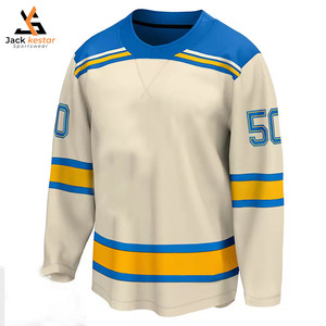 Diseño Personalizado, Precio al por Mayor, Más Vendido, Ecológico, de Secado Rápido, Impreso por Transferencia de Calor, 100% Poliéster, Unisex, para Hockey sobre Hielo - Product Image 1